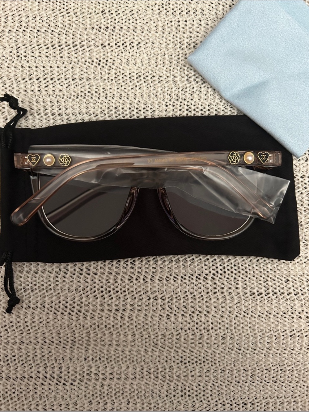 Women's Brown Crystal-Accent Fashion Eyeglass Frames-Size: 55▪️18-144 - Picture 2 of 2